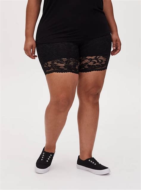 Cycling Shorts Black Technical Lace 